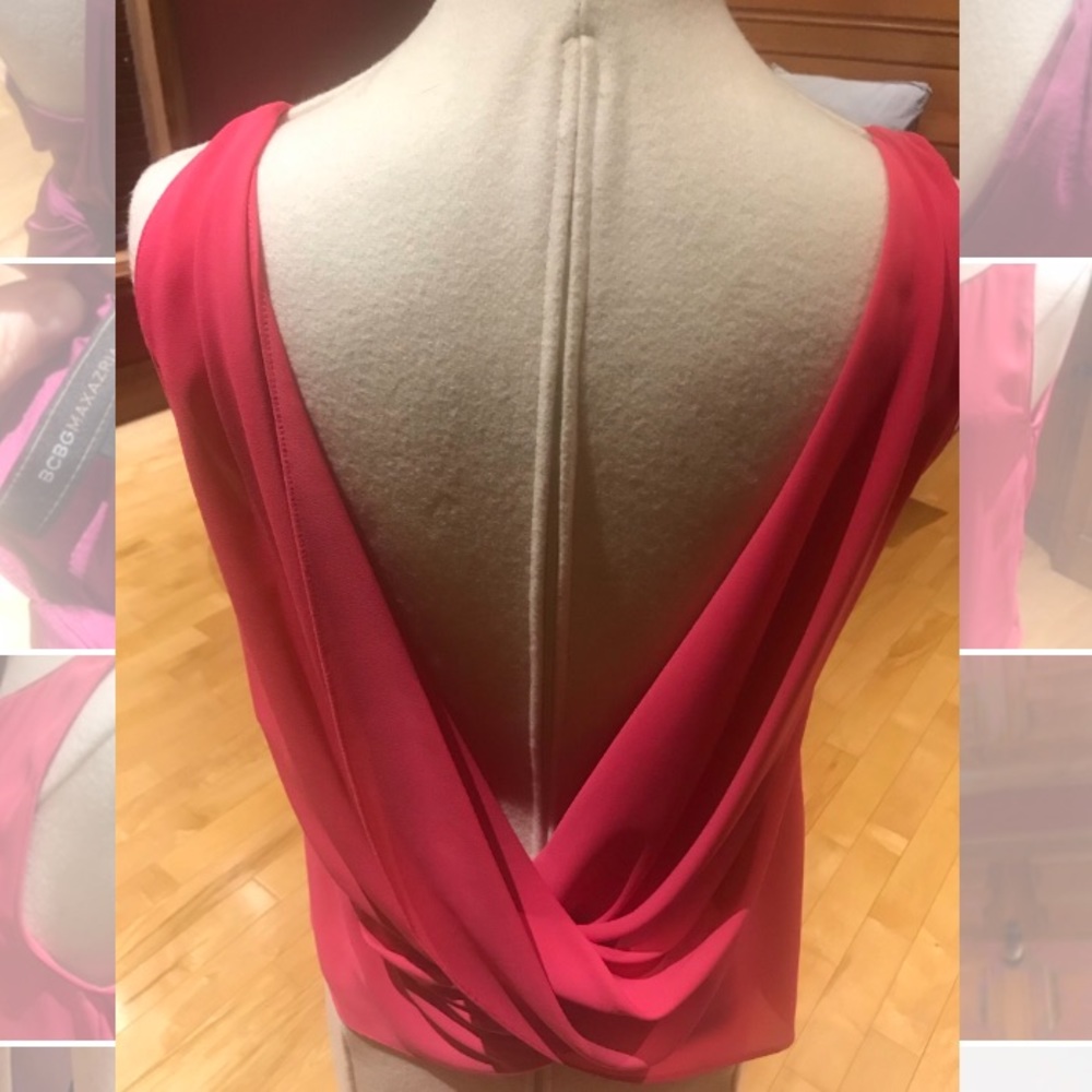 ** 2 for $40 ** Pink Open Back Top